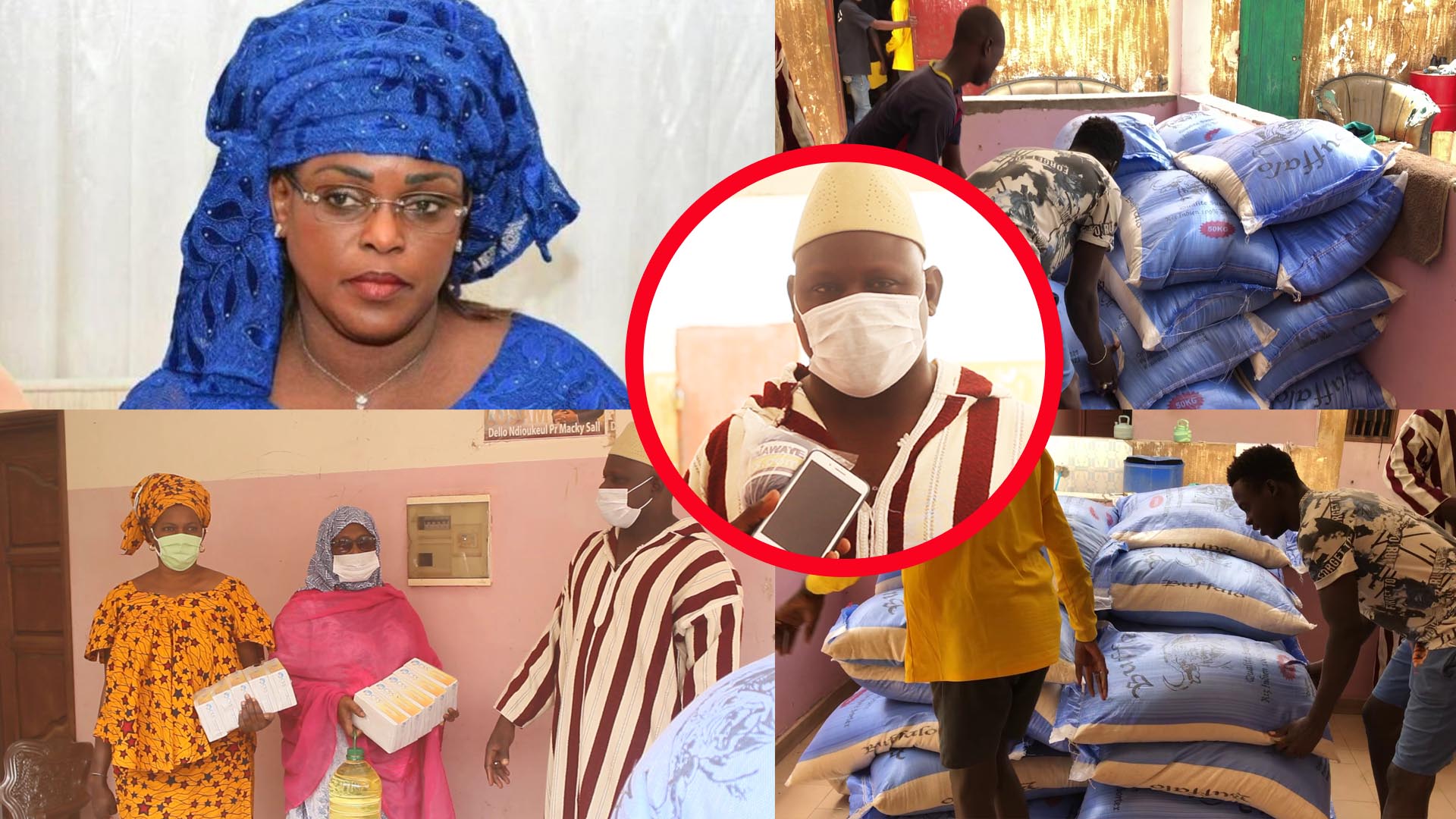 2 Tonnes de riz,d&rsquo;huile et du sucre: L&rsquo;incroyable geste de Marème Faye Sall a la population de Médina Gounass(vidéo)