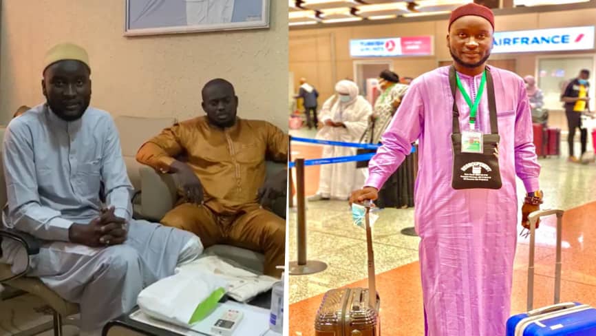 De retour de la mecque,Oustaz Modou Fall remercie vivement Aziz Ndiaye:“Fi gua ma yobou..”(vidéo)