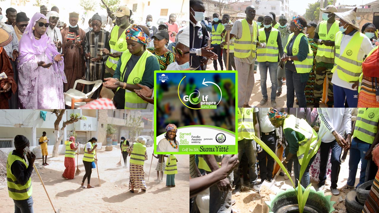 cérémonie officielle de lancement « Golf Bu Set Sunu Yitté » avec le Maire Khadija Maycor Diouf