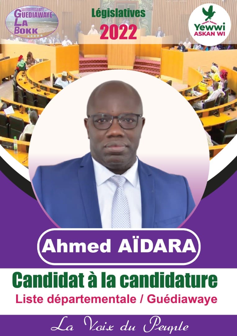 LÉGISLATIVES 2022: Le Maire Ahmed Aidara déposer sa candidature à la candidature départementale