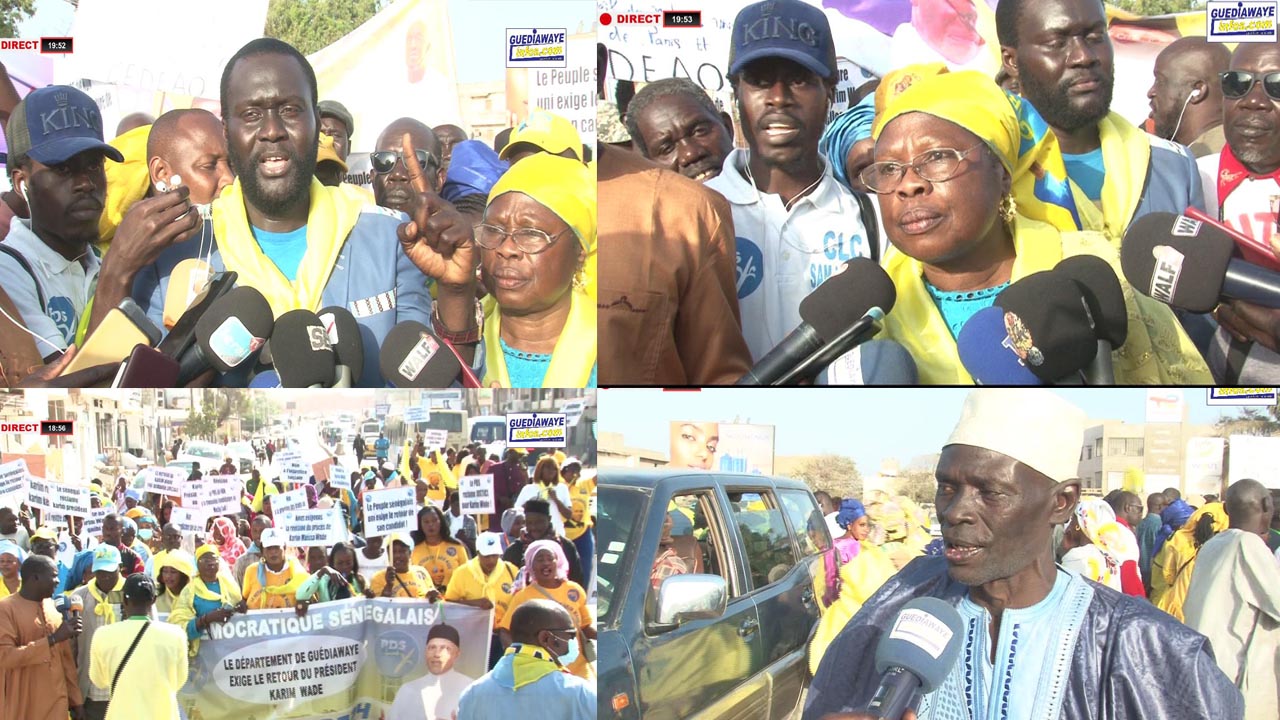(vidéo)Marche pour le retour de Karim les libéraux de Guediawaye tirent sévèrement sur macky sall  »dafa sokhore..