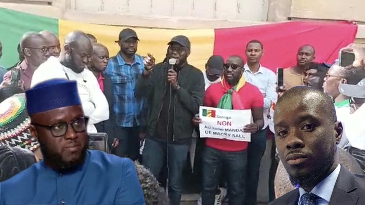 (vidéo) 🛑#Rassemble_Yaw| devant le consul de Sénégal en France discours de Diomaye Faye El Malick Ndiaye…