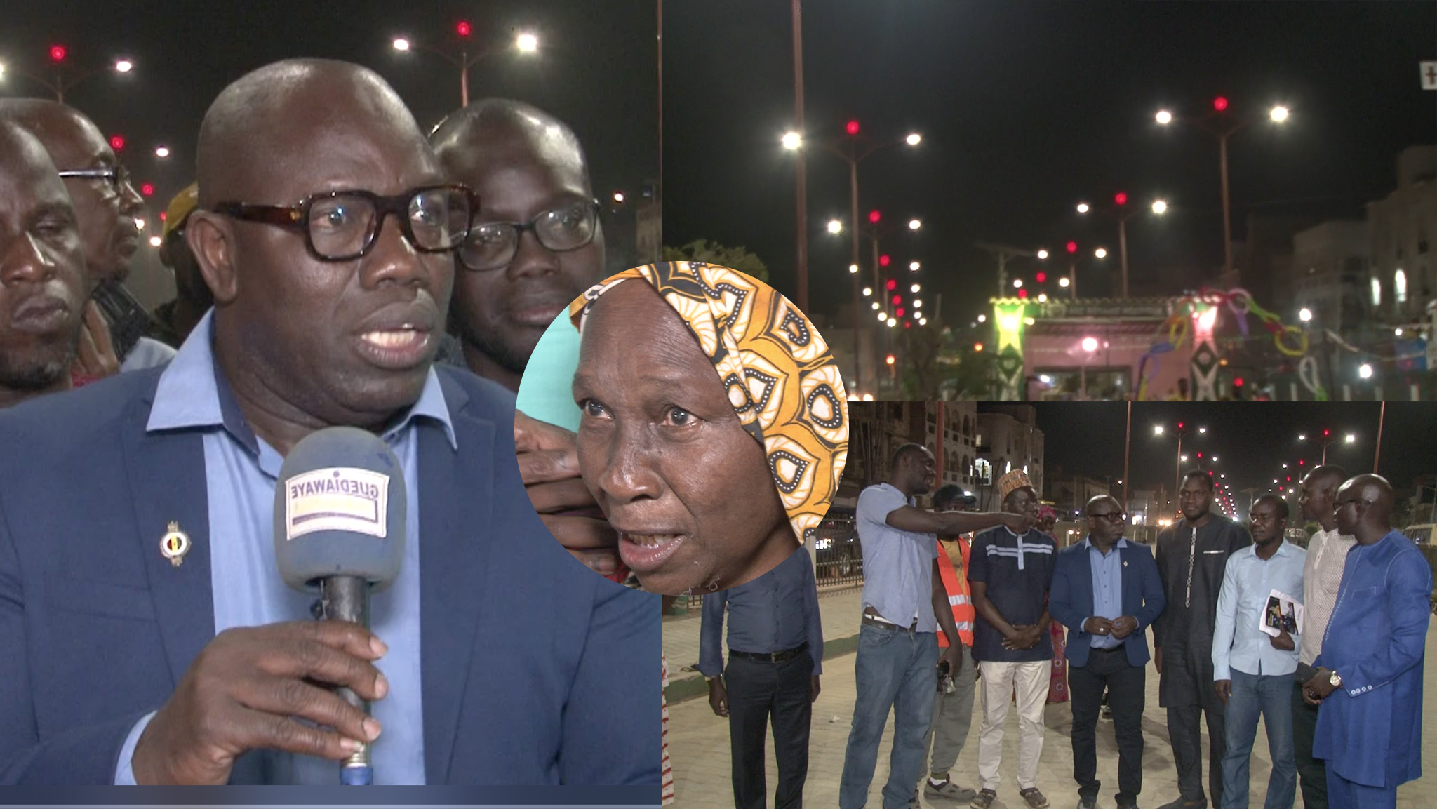 (video)Eclairage public : Le Maire Ahmed Aidara inaugure les deux voies Notaire de Guediawaye