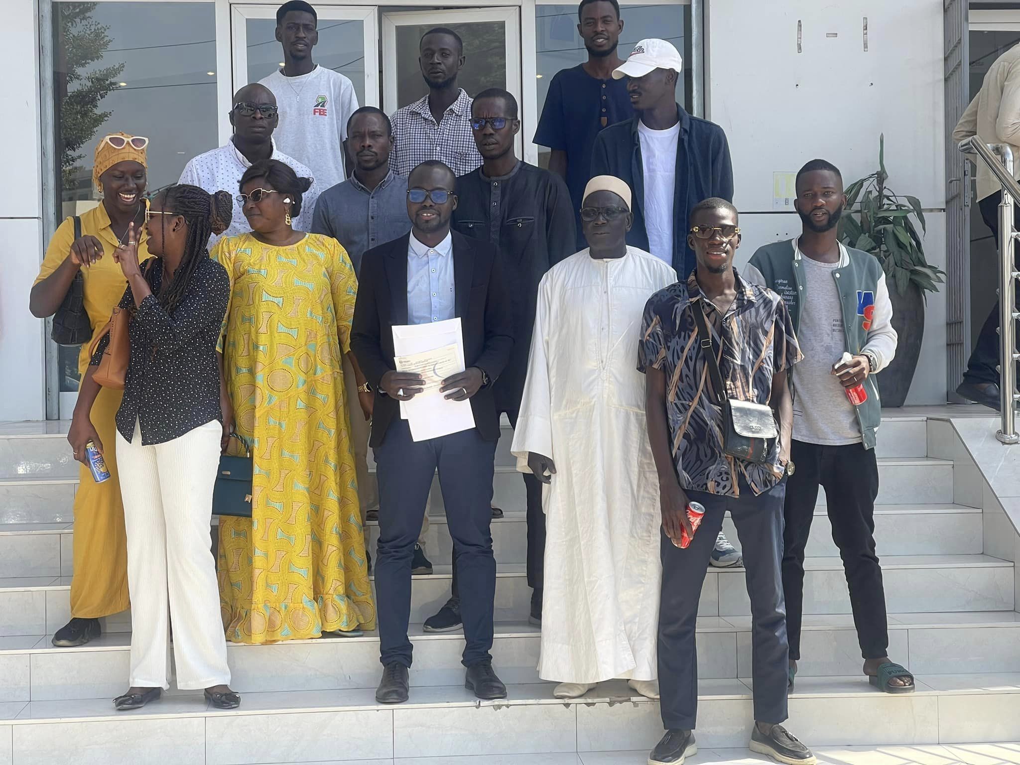Présidentielle 2024 : President Ada COUNDOUL a déposé sa caution à la CDC (Photos)