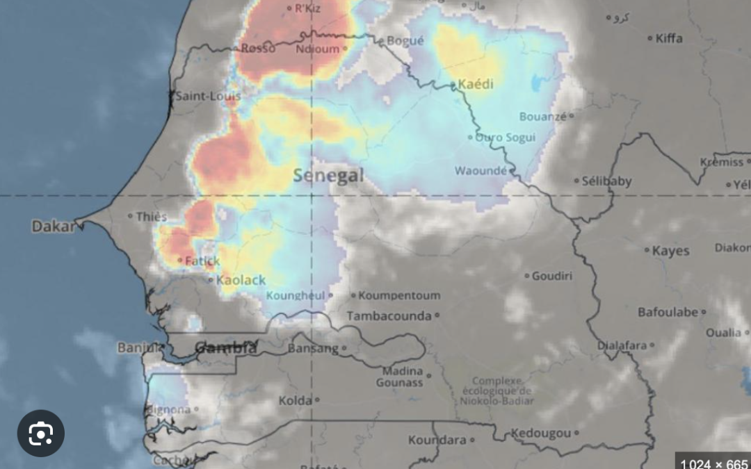 ANACIM : Alerte Rouge pour Vents Violents à Dakar et sur la Grande Côte