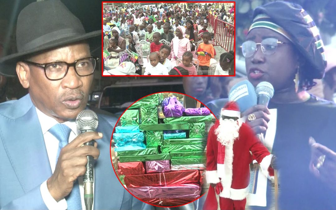 Racine Talla Enchante les Enfants de Wakhinane avec un Arbre de Noël Citoyen