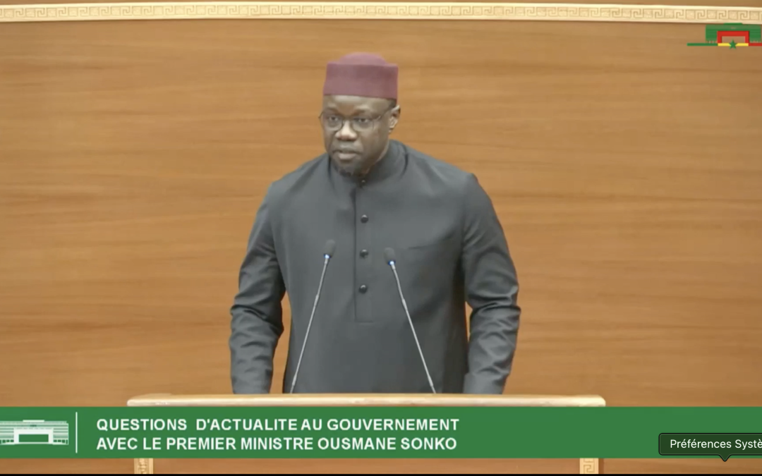 Ousmane Sonko à l’Assemblée nationale : Appel au dialogue et fermeté face aux défis sociaux