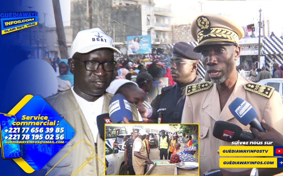 (Video) Opération conjointe de sensibilisation au marché Bou Bess : Les préfets de Guédiawaye et de Pikine à l’œuvre
