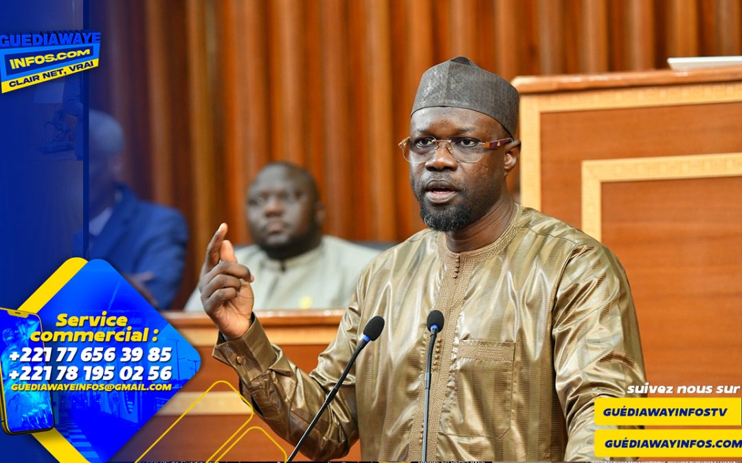 Ousmane Sonko à l’Assemblée : emploi, transparence des fonds politiques et fermeté sur une loi déjà promulguée