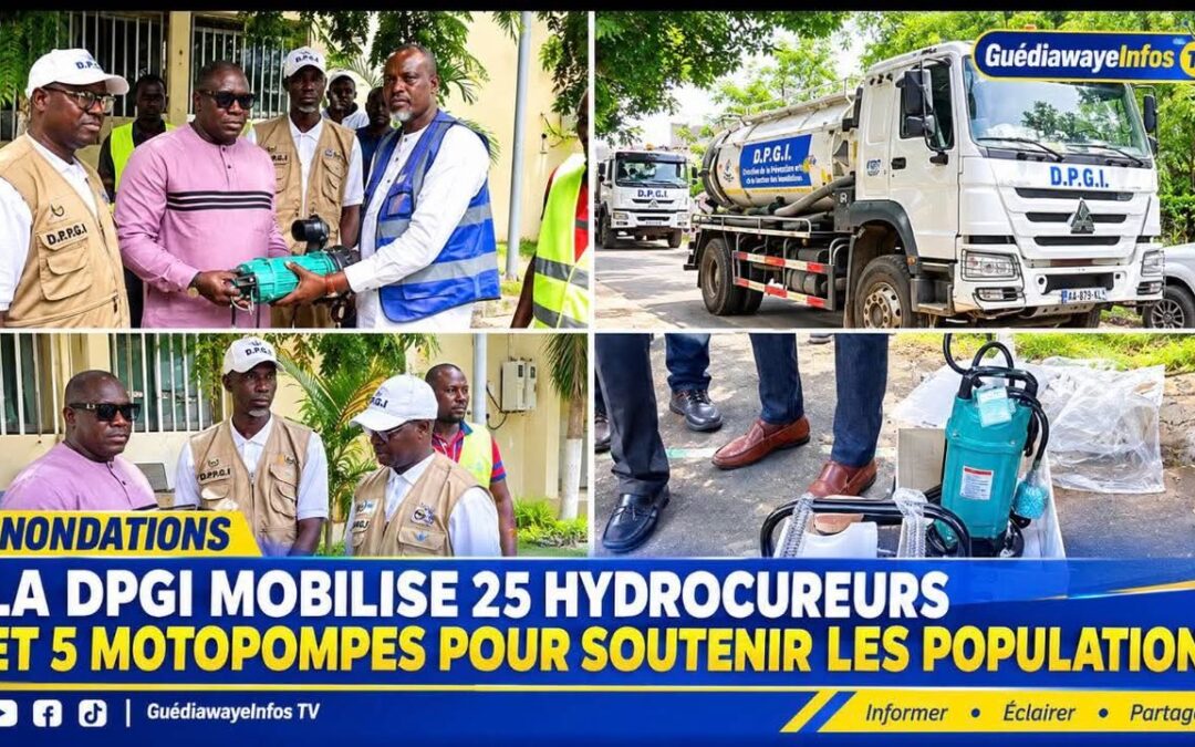 Inondations à Guédiawaye : La DPGI mobilise 25 hydrocureurs et 5 motopompes pour soutenir les populations